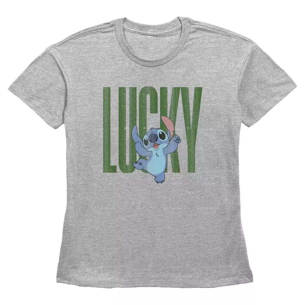 Disney's Lilo & Stitch Lucky Stitch Women's Graphic Tee,  Product Image