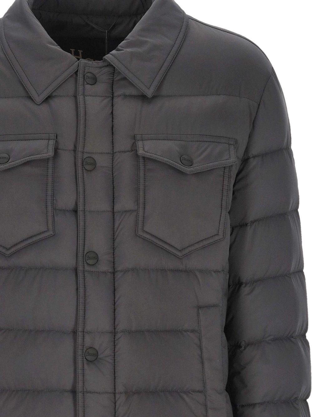 quilted flap-pocket padded jacket Product Image