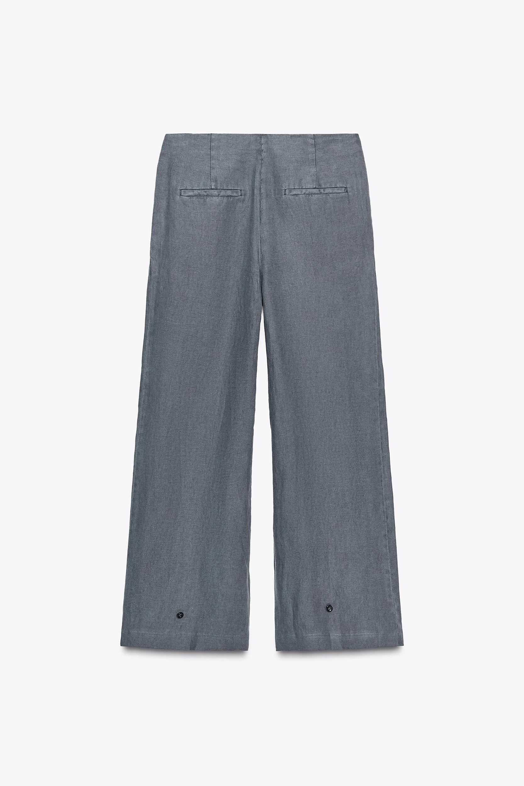 ZW COLLECTION PLEATED LINEN PANTS Product Image