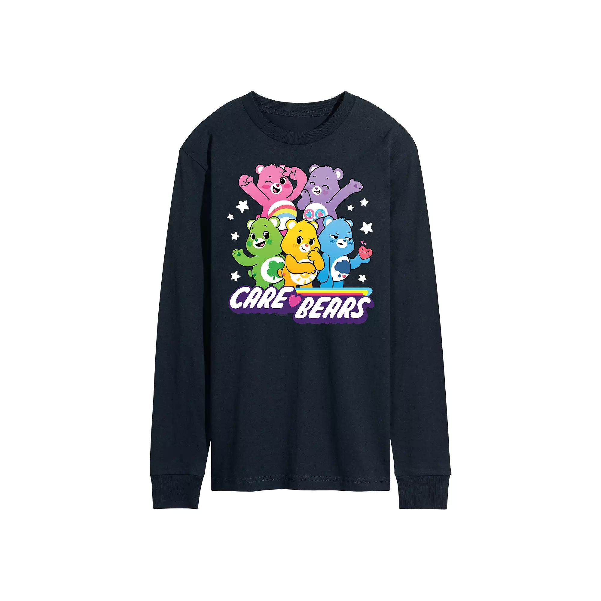 Men's Care Bears Unlock The Magic Group Long Sleeve Graphic Tee,  Product Image