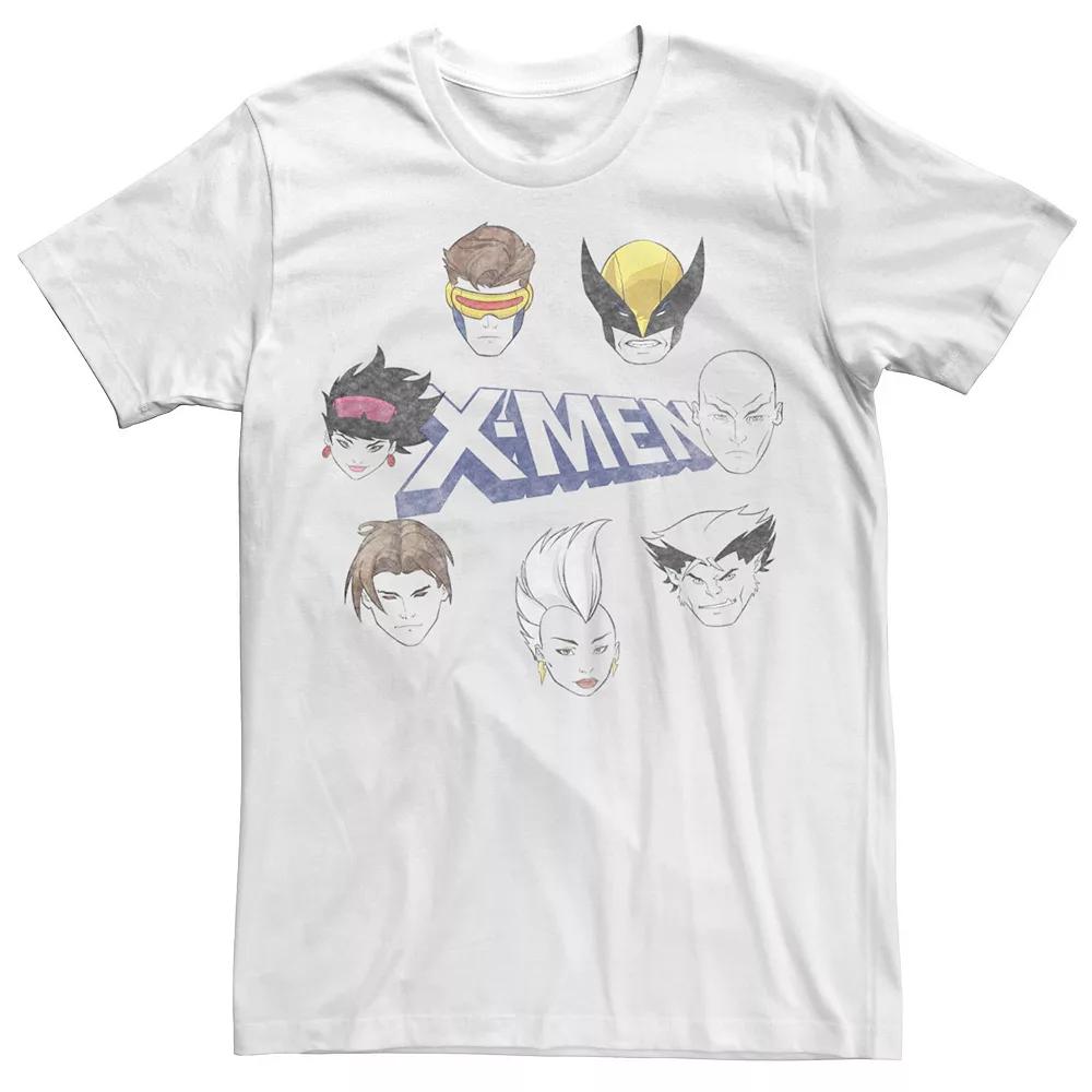 Men's Marvel X-Men Distressed Group Shot Panel Portrait Tee,  Product Image