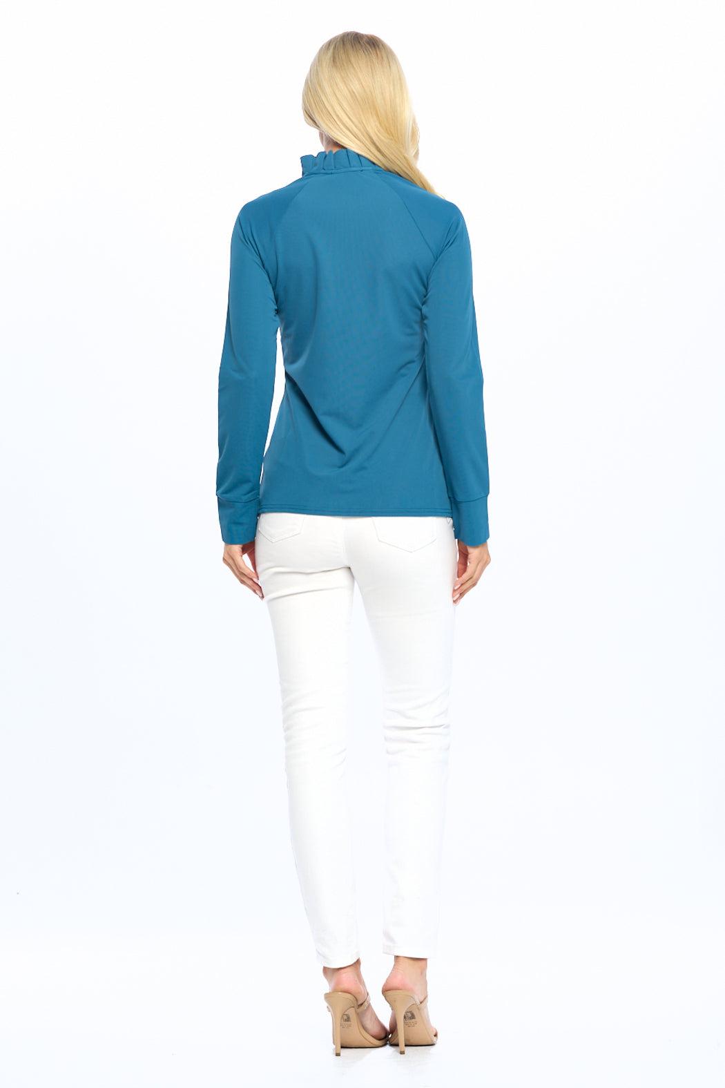 Teal Full-Zip Jacket Product Image