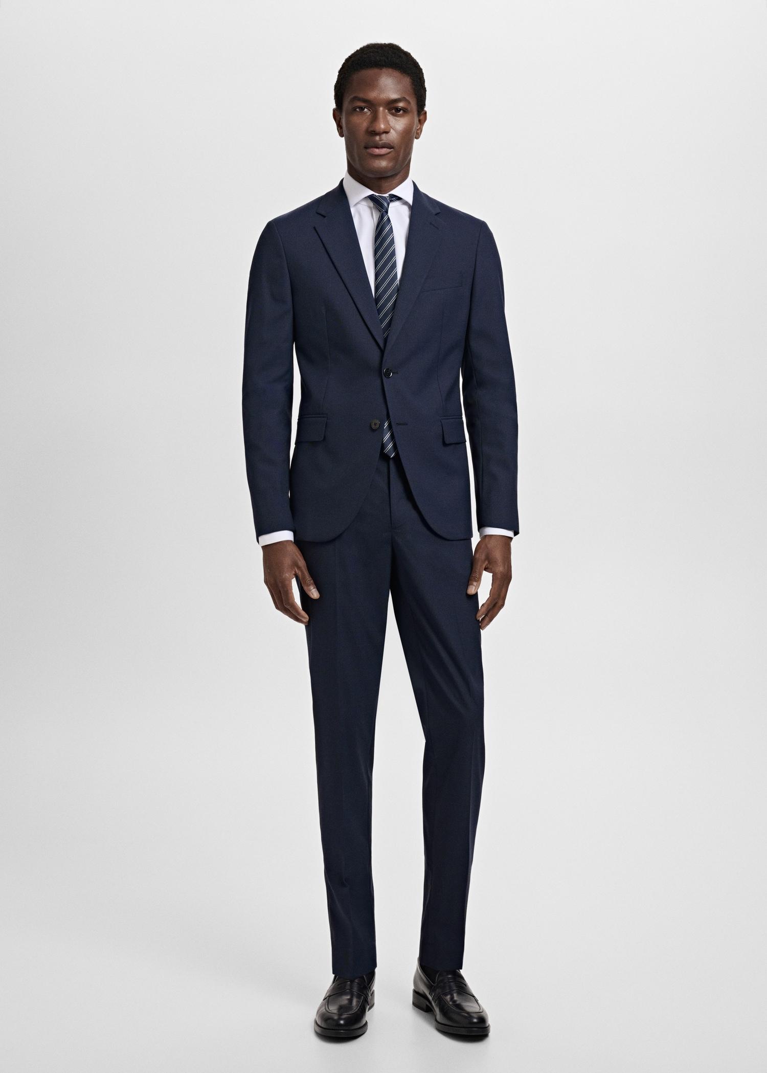 Milan slim-fit suit blazer - Men | MANGO USA Product Image
