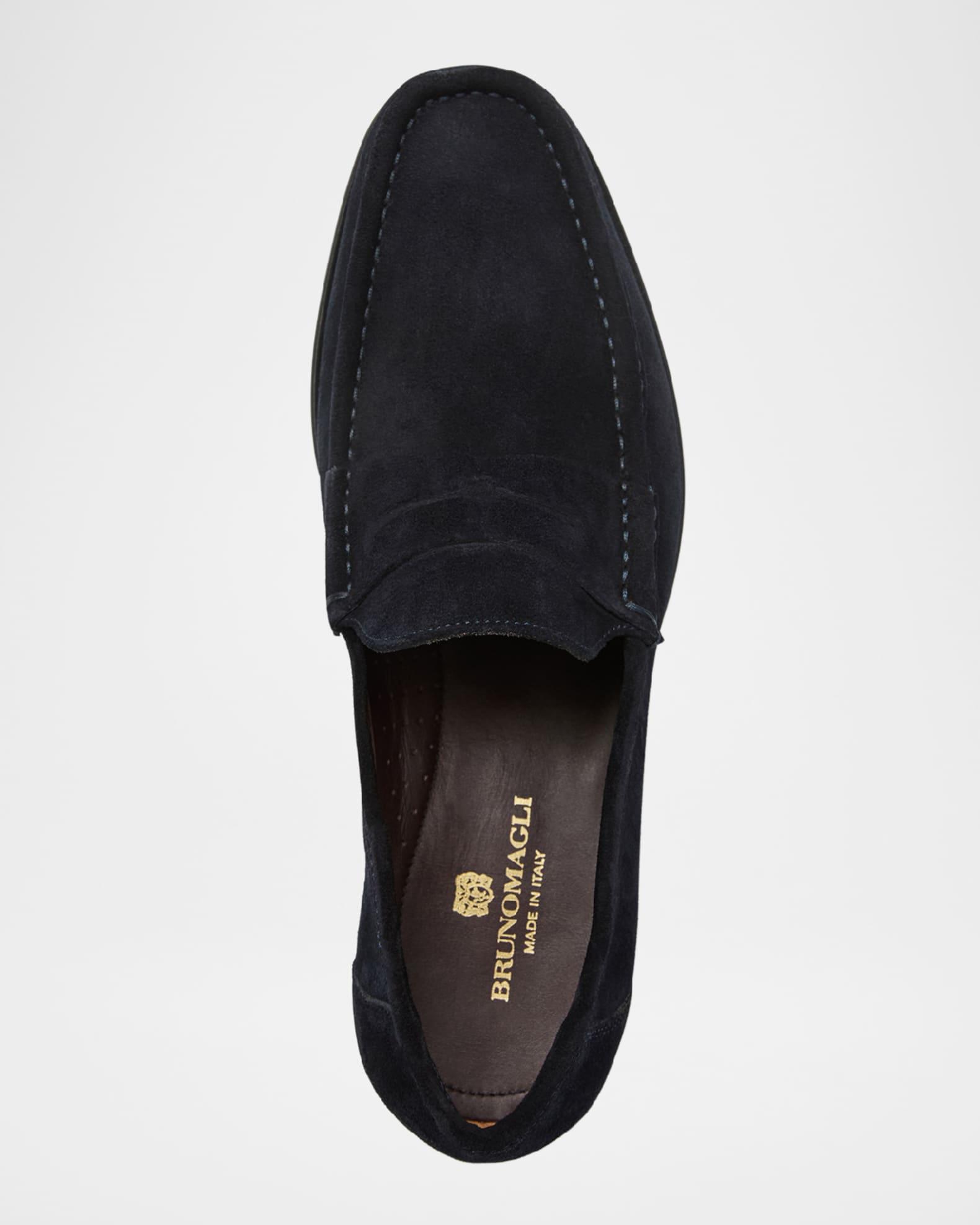 Men's Tonio Suede Penny Loafers Product Image