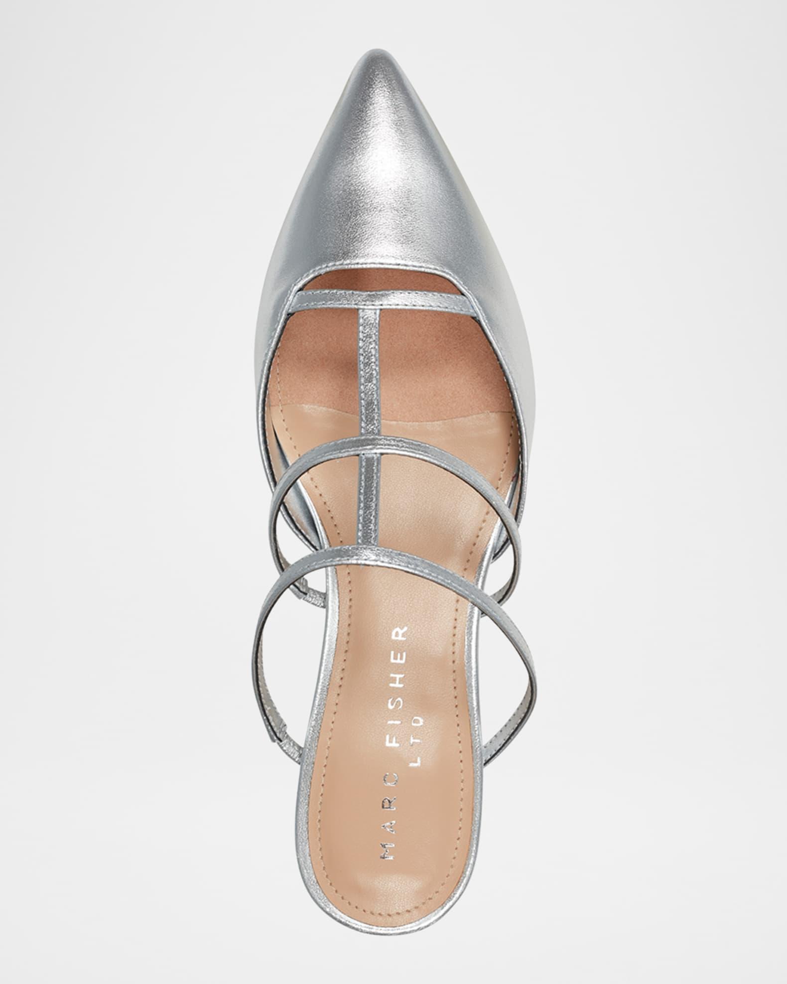 Kodie Leathe T-Strap Mule Pumps Product Image