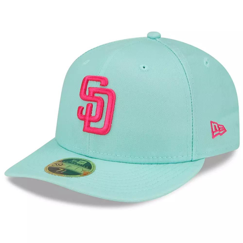 Men's New Era Mint San Diego Padres 2022 City Connect Low Profile 59FIFTY Fitted Hat, Size: 8, Turquoise A Product Image