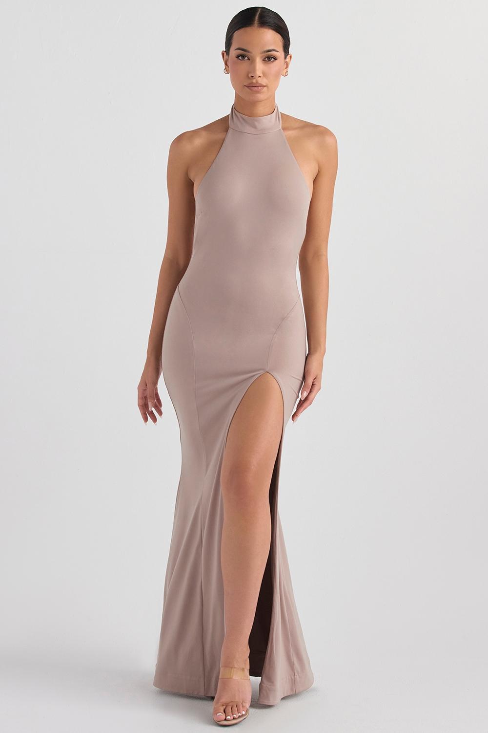 Juliette  mushroom halter gown Product Image