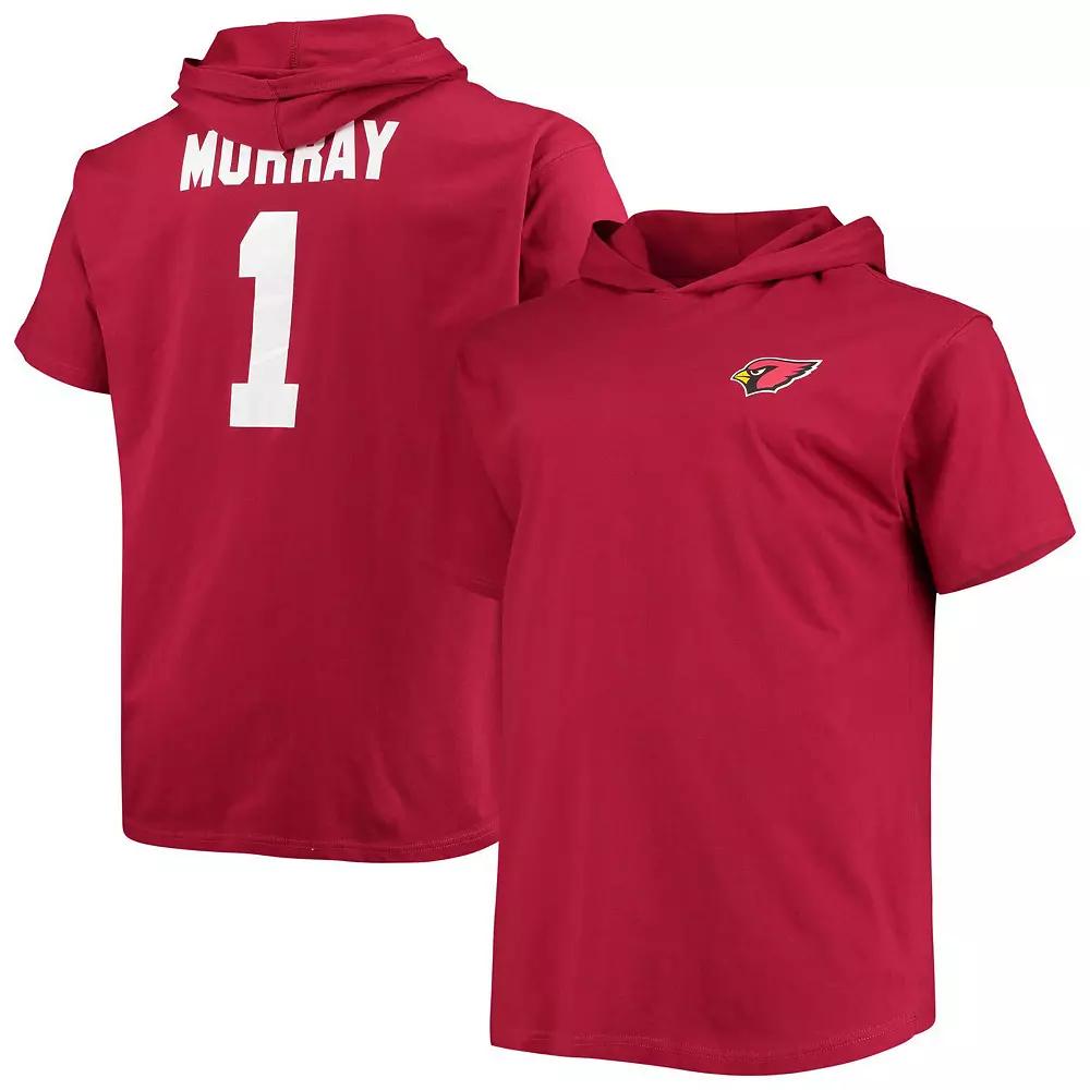 Men's Fanatics Branded Kyler Murray Cardinal Arizona Cardinals Big & Tall Player Name & Number Hoodie T-Shirt, Size: 5XB, Red Product Image