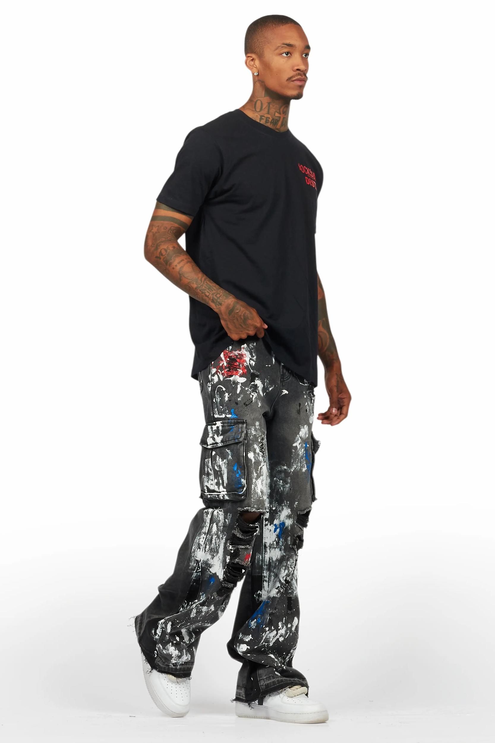 Dallin Grey Painter Baggy Cargo Jean Male Product Image