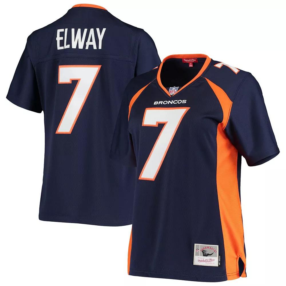 Women's Mitchell & Ness John Elway Navy Denver Broncos Legacy Replica Team Jersey,  Product Image