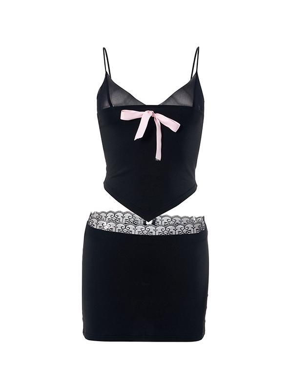 Lace Bow Short Two Piece Product Image