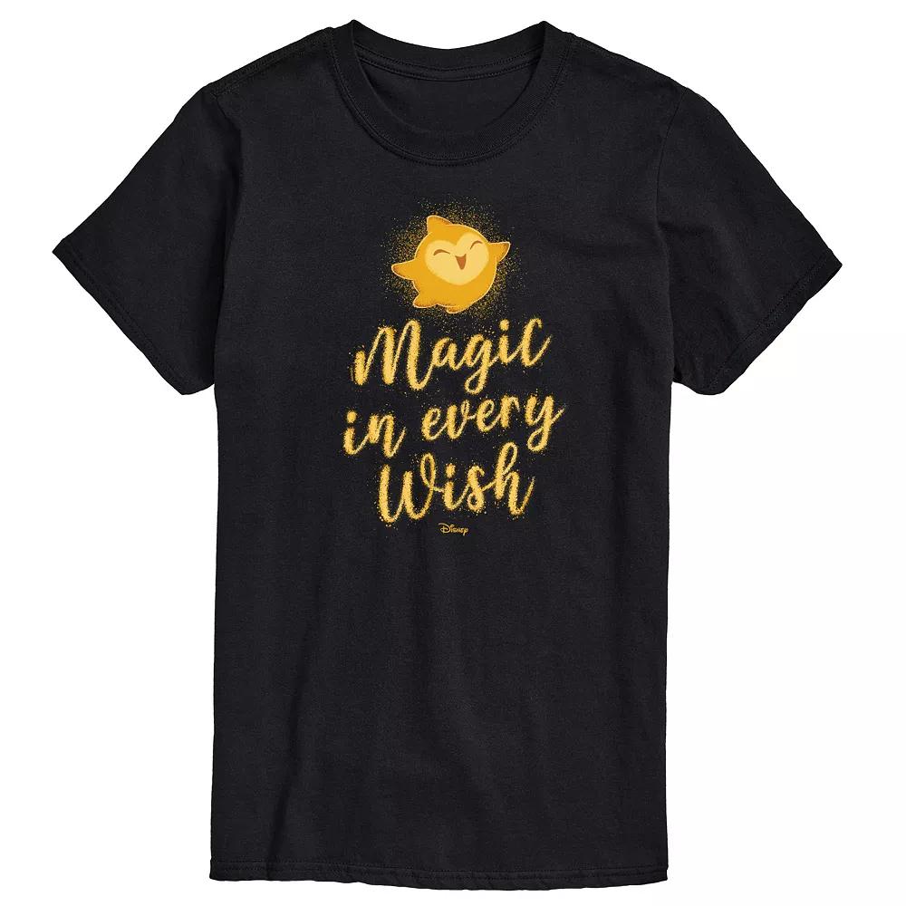 Disney's Wish Star Men's Magic In Every Wish Graphic Tee, Size: XXL, Black Product Image
