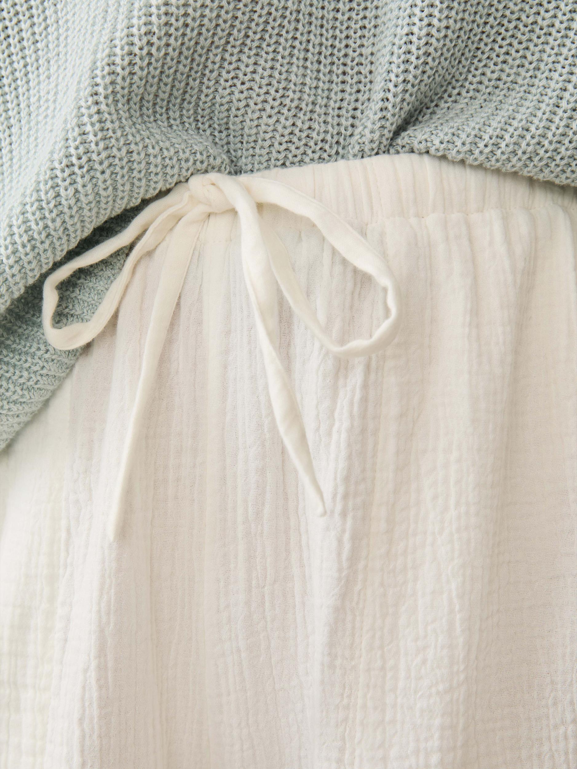 Laidback Gauze Pant - White Female Product Image