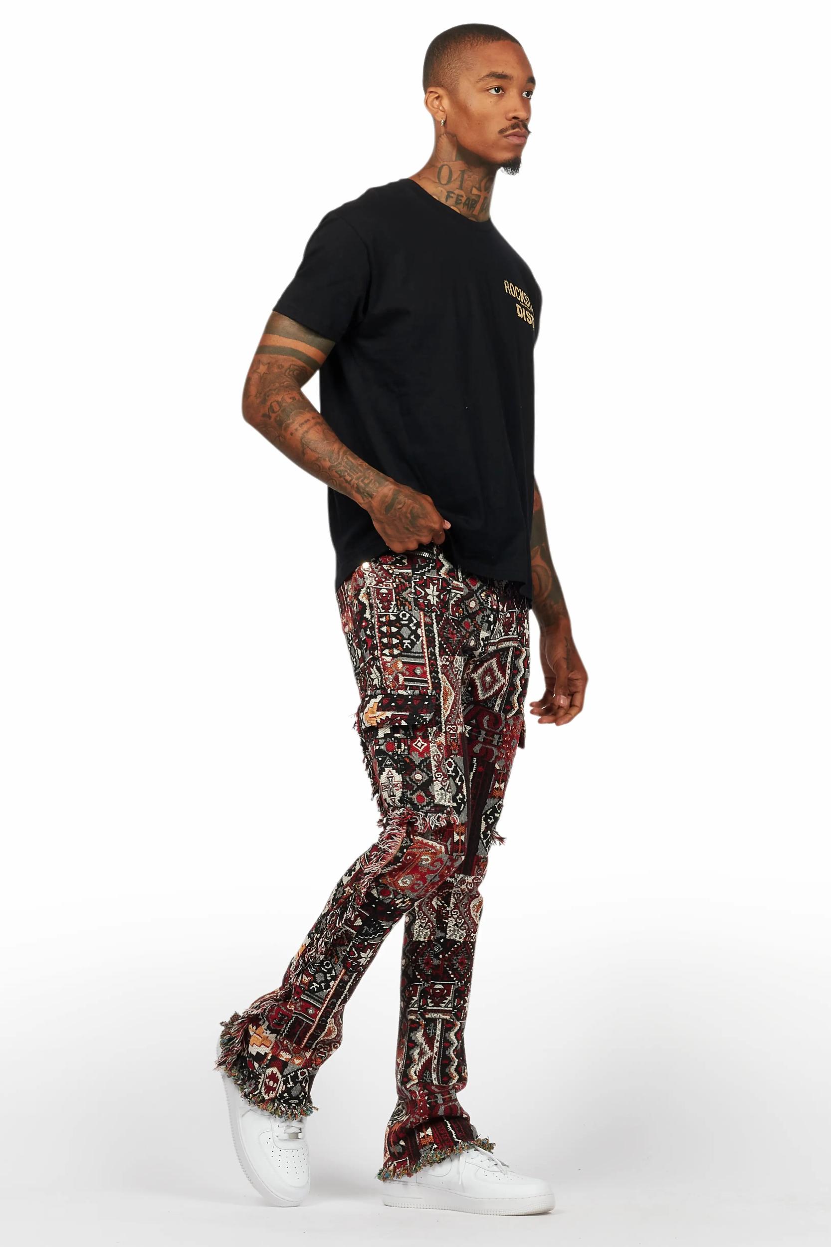 Lake Black/Beige T-Shirt/Tapestry Jean Bundle Male Product Image