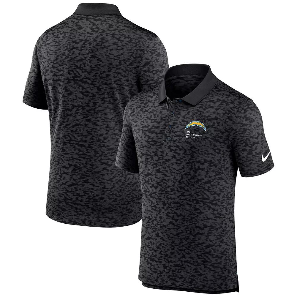 Men's Nike Black Los Angeles Chargers Pique Fashion Performance Polo,  Product Image