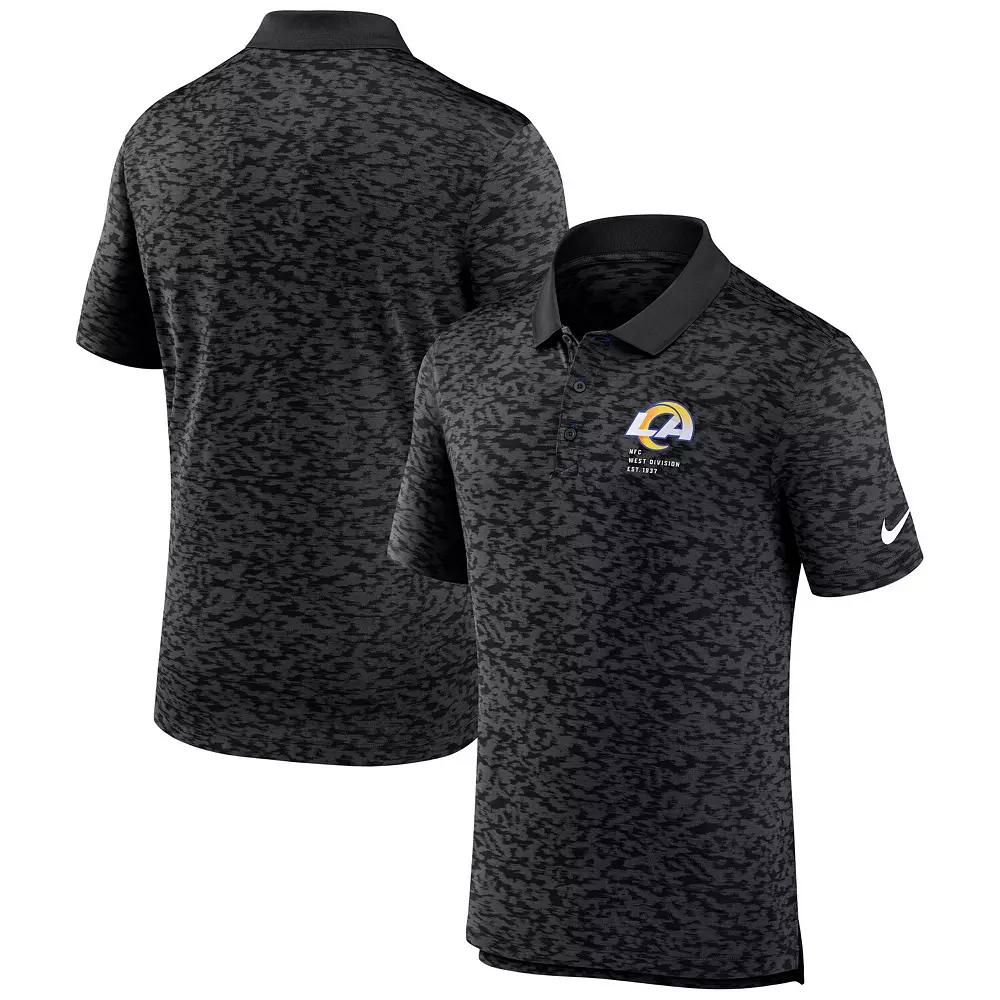 Men's Nike Black Los Angeles Rams Pique Fashion Performance Polo,  Product Image