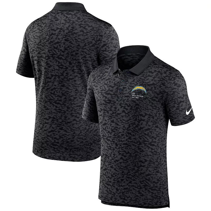 Men's Nike Black Los Angeles Chargers Pique Fashion Performance Polo,  Product Image