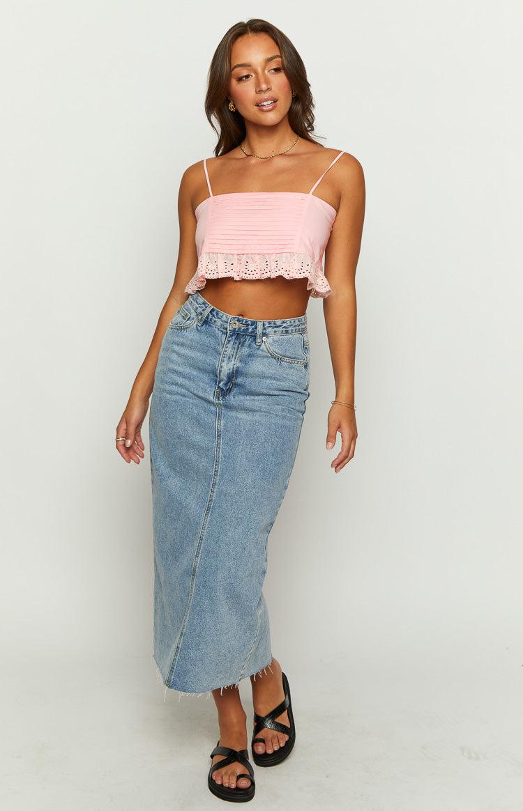 Sandi Pink Crop Top Product Image