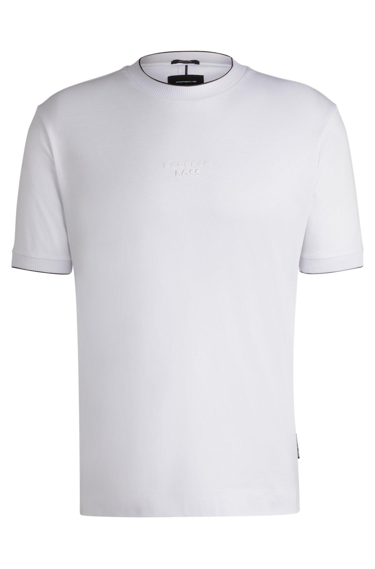 Porsche x BOSS mercerized-cotton T-shirt with special branding Product Image