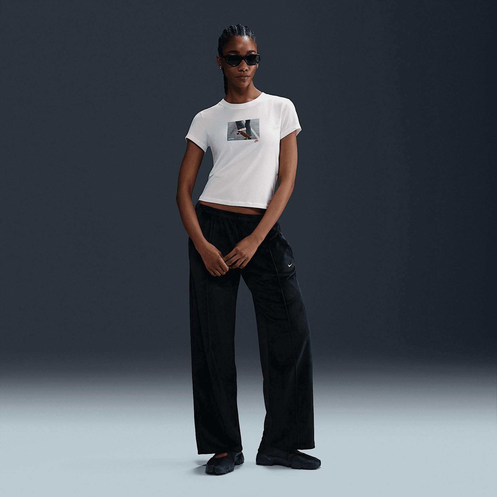 Women's Nike Sportswear Chill Knit Slim Cropped T-Shirt Product Image