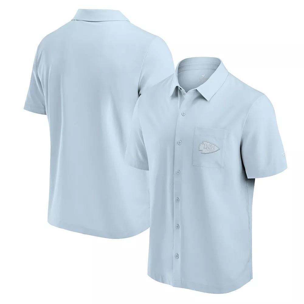 Men's Fanatics Gray Kansas City Chiefs Front Office Button-Up Shirt,  Product Image