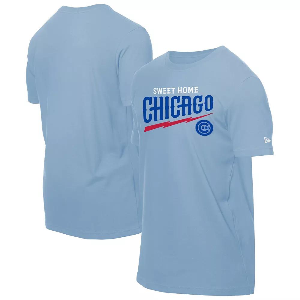Men's New Era  Light Blue Chicago Cubs Sweet Home T-Shirt, Size: XL Product Image