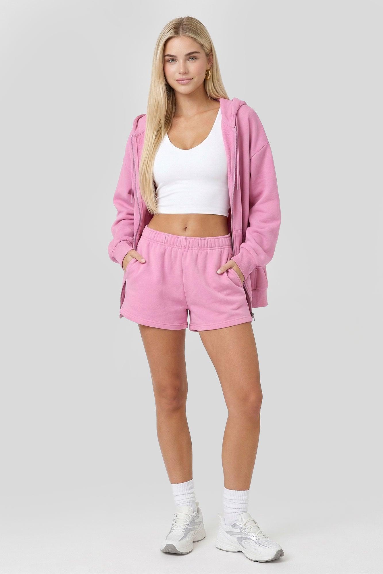 Fleece Zip-Up Hoodie Female Product Image
