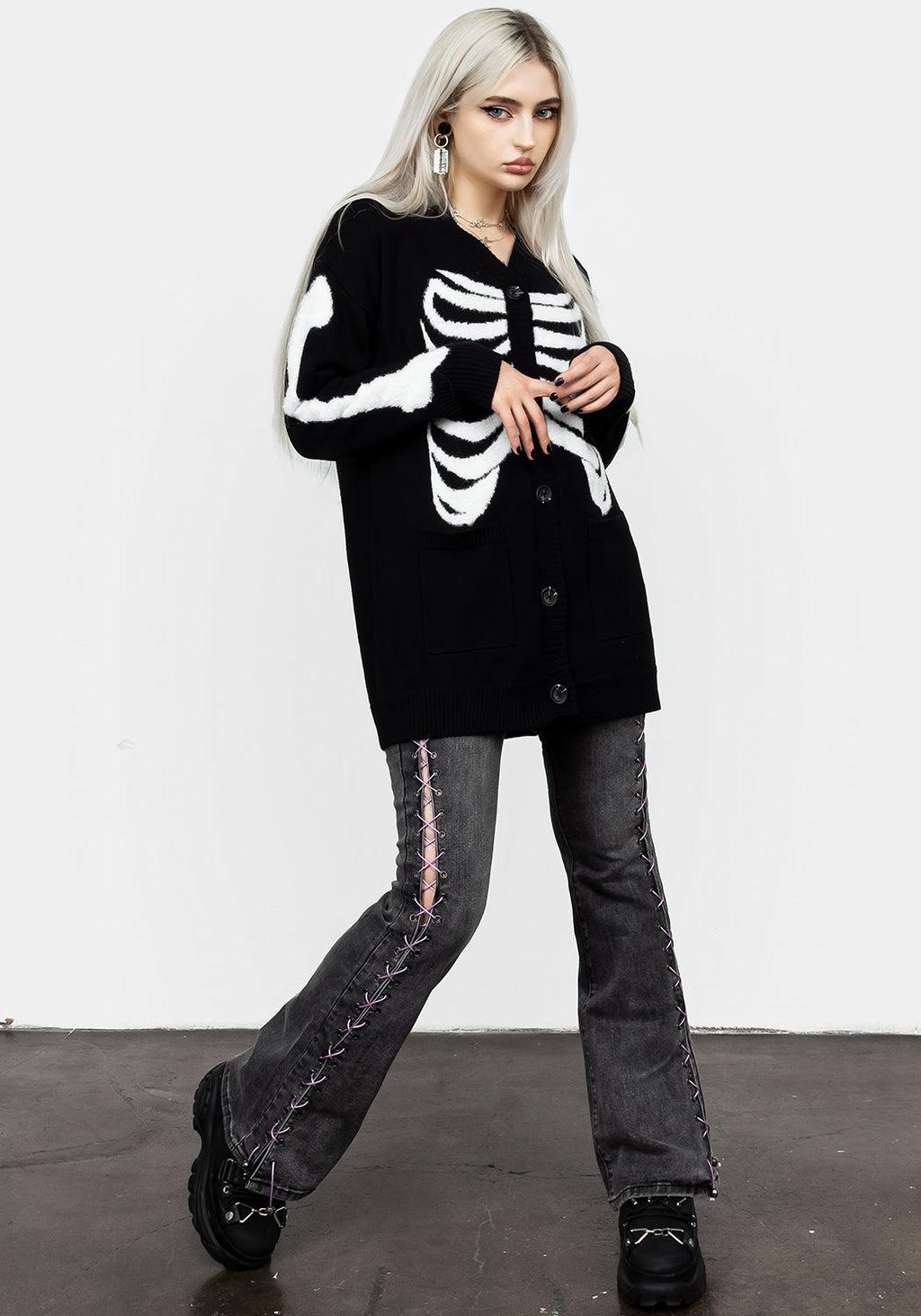 Skeletus Oversized Cardigan Product Image