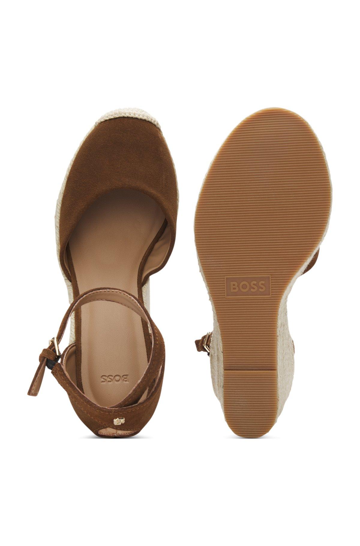 Suede espadrilles with wedge sole Product Image