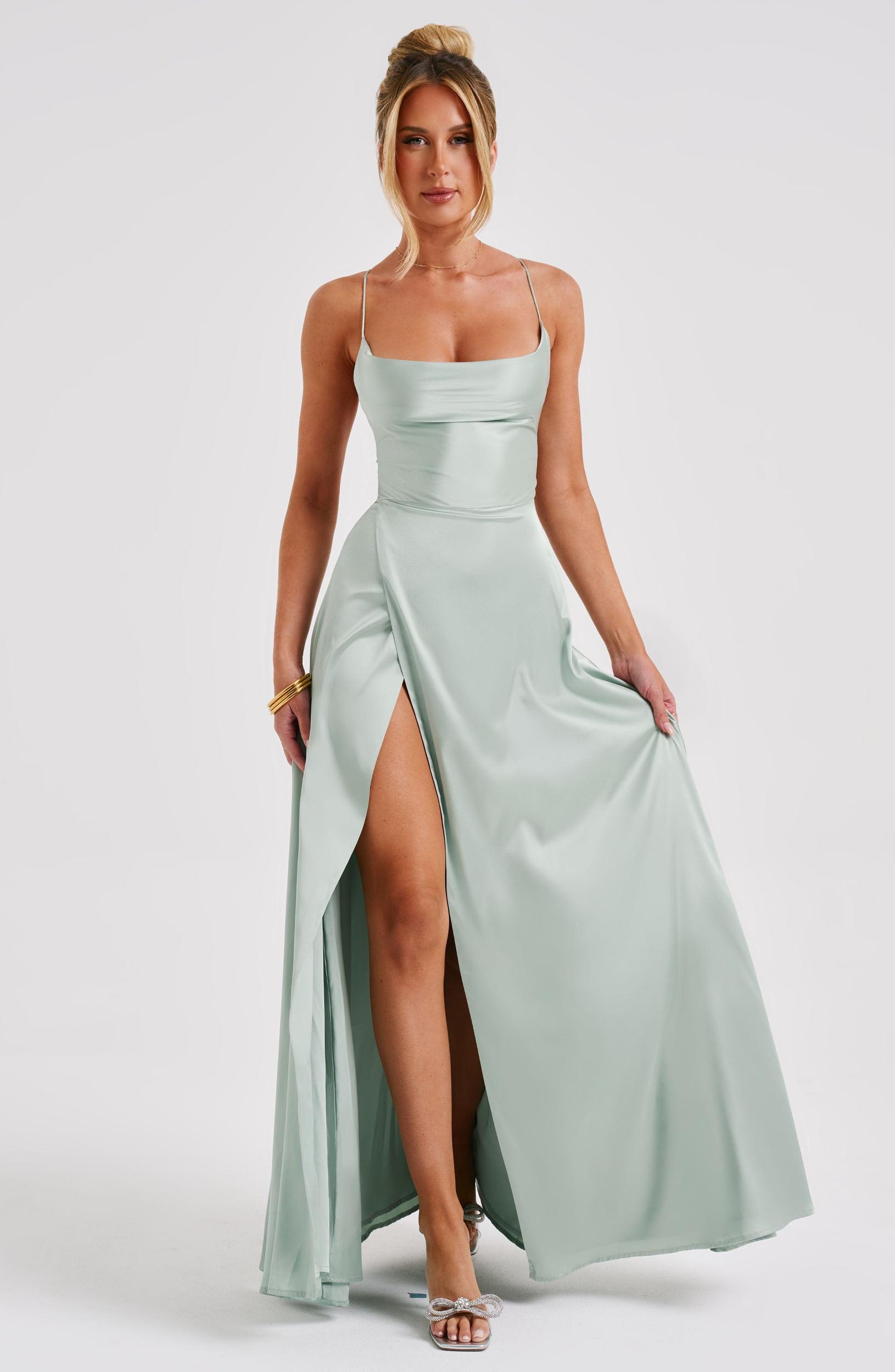 Bethany Maxi Dress - Sage Product Image
