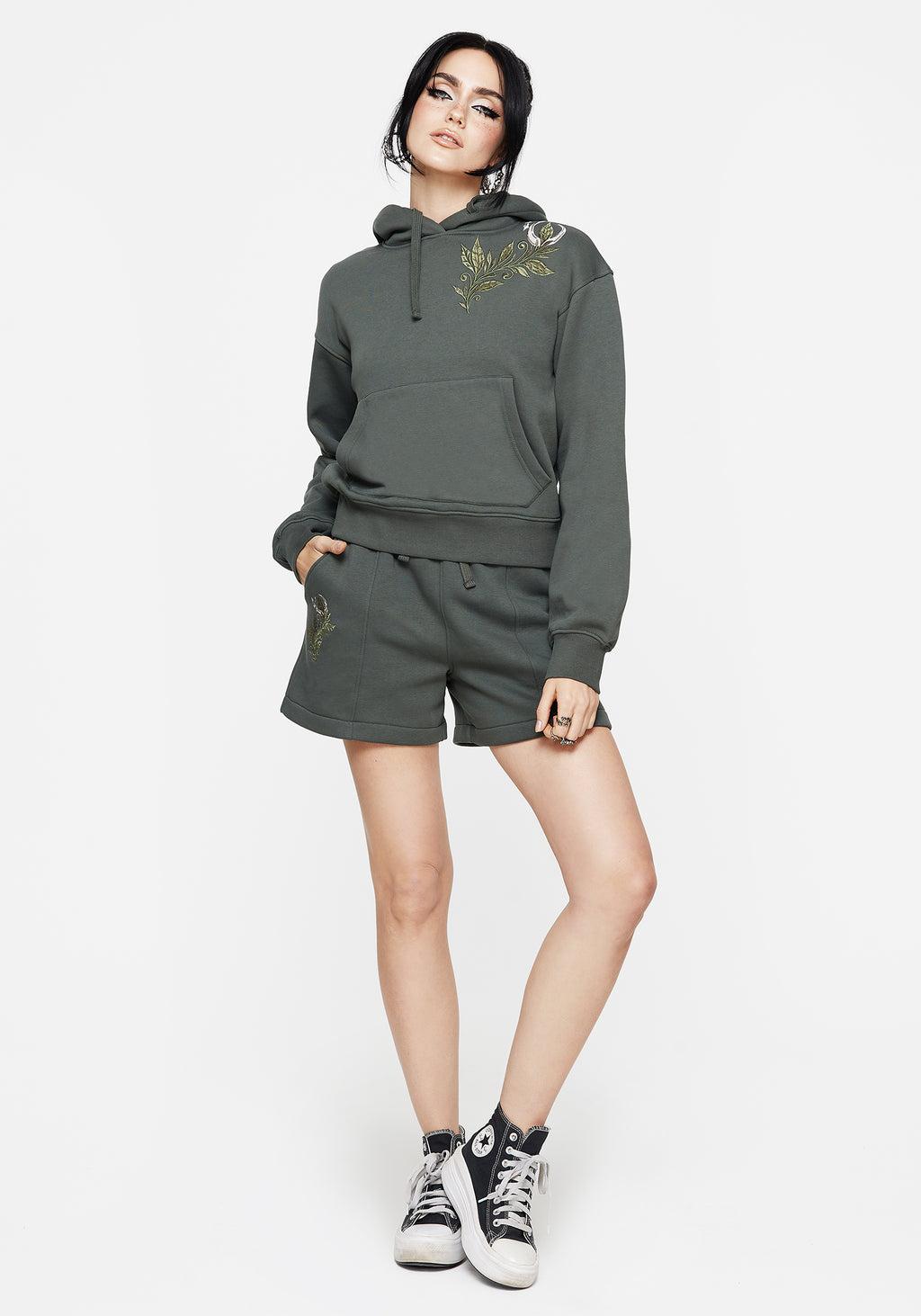 Nirah Cotton Embroidered Shorts Product Image