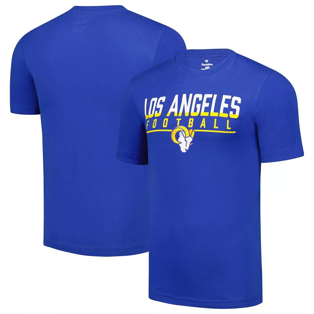 Men's Fanatics  Royal Los Angeles Rams Blocked T-Shirt, Size: Small, Blue Product Image