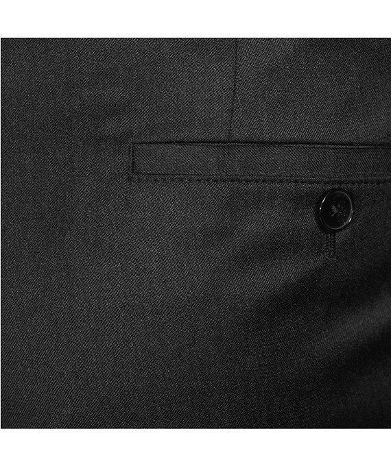 Hugo Boss Genius Slim Fit Flat Front Solid Dress Pants Product Image