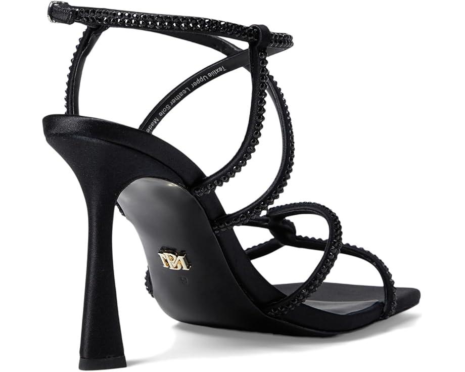 Allie Bow-Trim Satin Sandals Product Image