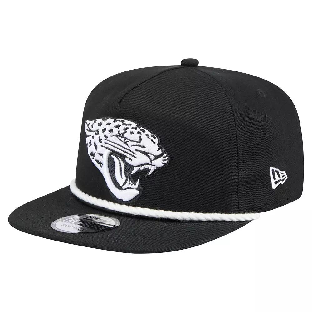 Men's New Era Black Jacksonville Jaguars B-Dub Golfer Snapback Hat Product Image