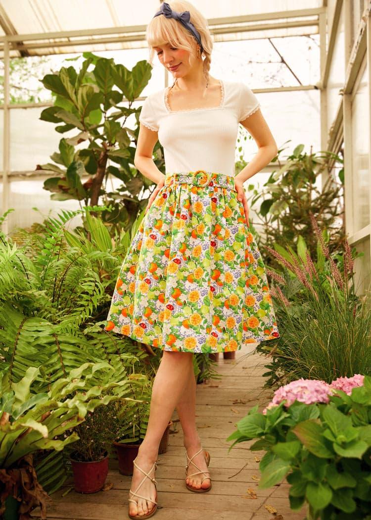 Twirl-Worthy Charm Midi Skirt Product Image