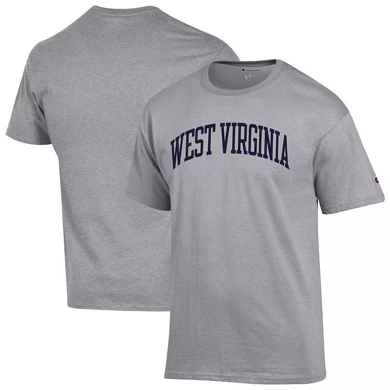 Men's Champion Heather Gray Wisconsin Badgers Basic Arch T-Shirt,  Product Image