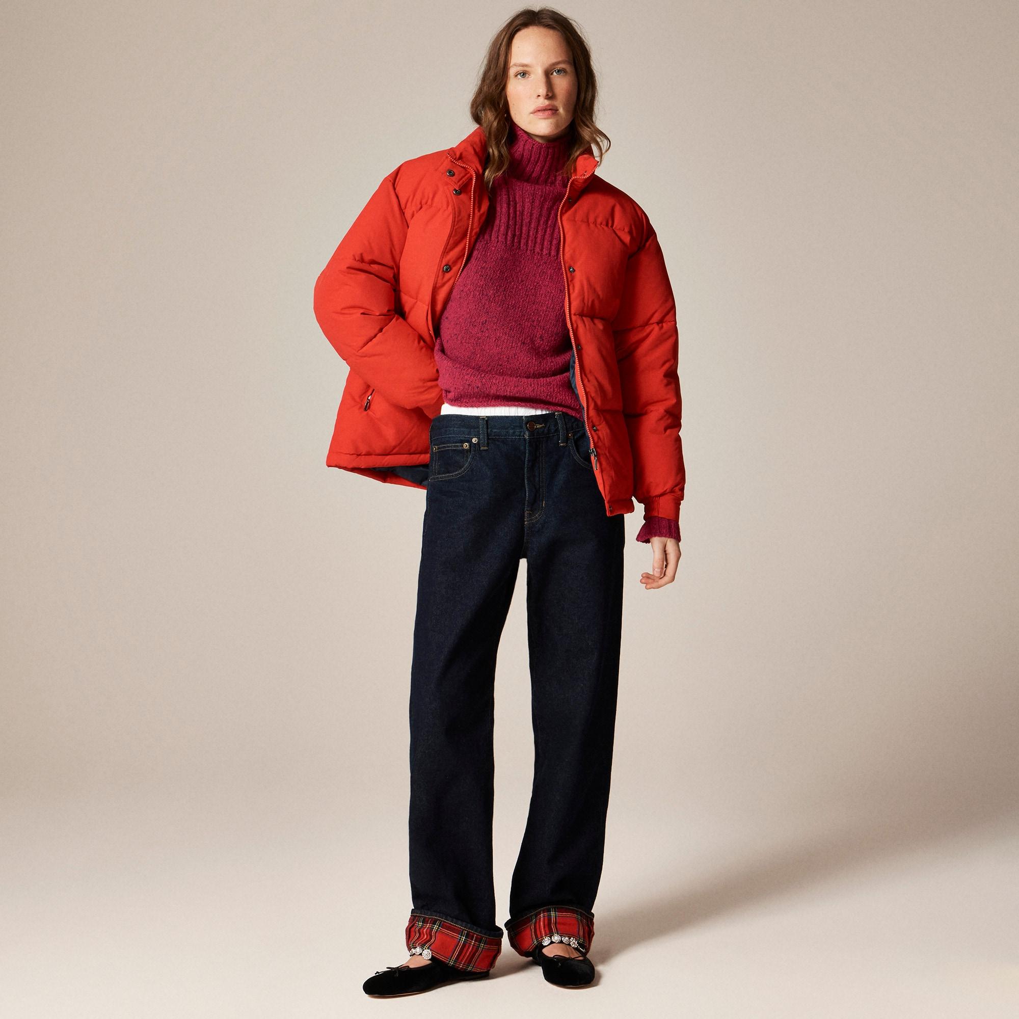 Ribbed turtleneck sweater in donegal wool blend Product Image