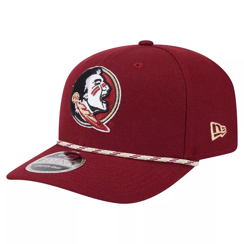 Men's New Era Garnet Florida State Seminoles Game Day Multi-Rope 9SEVENTY Stretch-Snap Hat, Red Product Image