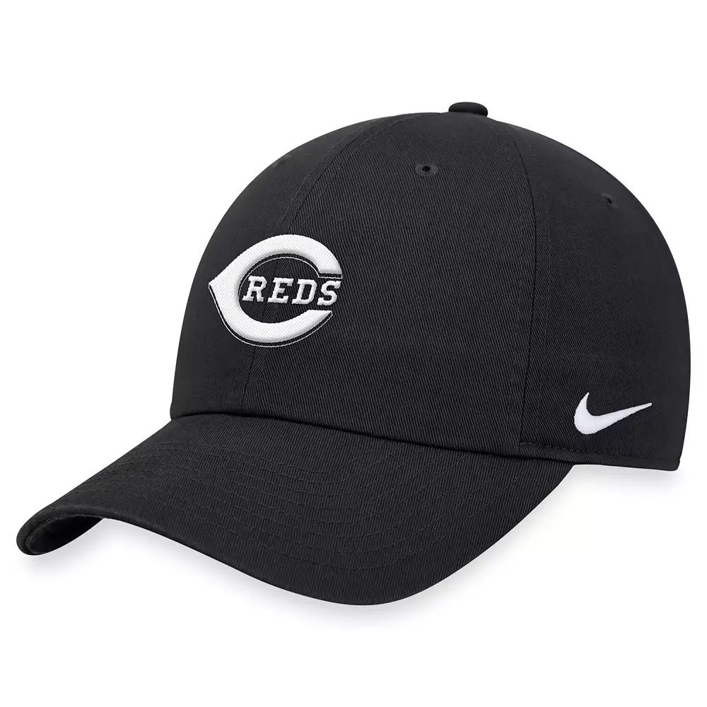 Men's Nike Black Cincinnati Reds Club Adjustable Hat, Size: Medium/Large, Red Black Product Image