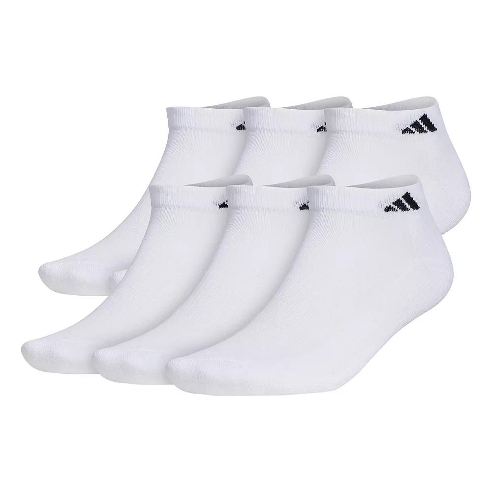 Men's adidas 6-pack Athletic Cushioned Low-Cut Socks, Adult Unisex,  Product Image