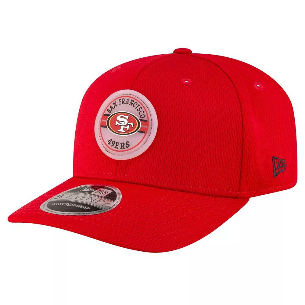 Men's New Era Scarlet San Francisco 49ers Adventure Patched 9SEVENTY Stretch-Snap Adjustable Hat, Red Product Image