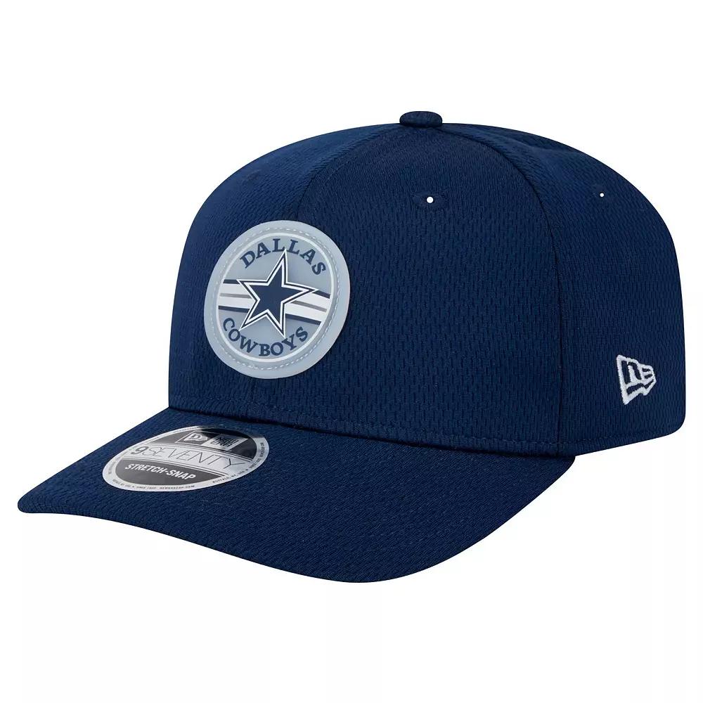 Men's New Era Navy Dallas Cowboys Adventure Patched 9SEVENTY Stretch-Snap Adjustable Hat, Blue Product Image
