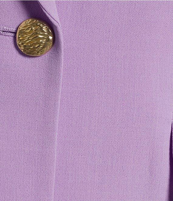 Kasper Plus Size Notch Collar Crepe Blazer Product Image
