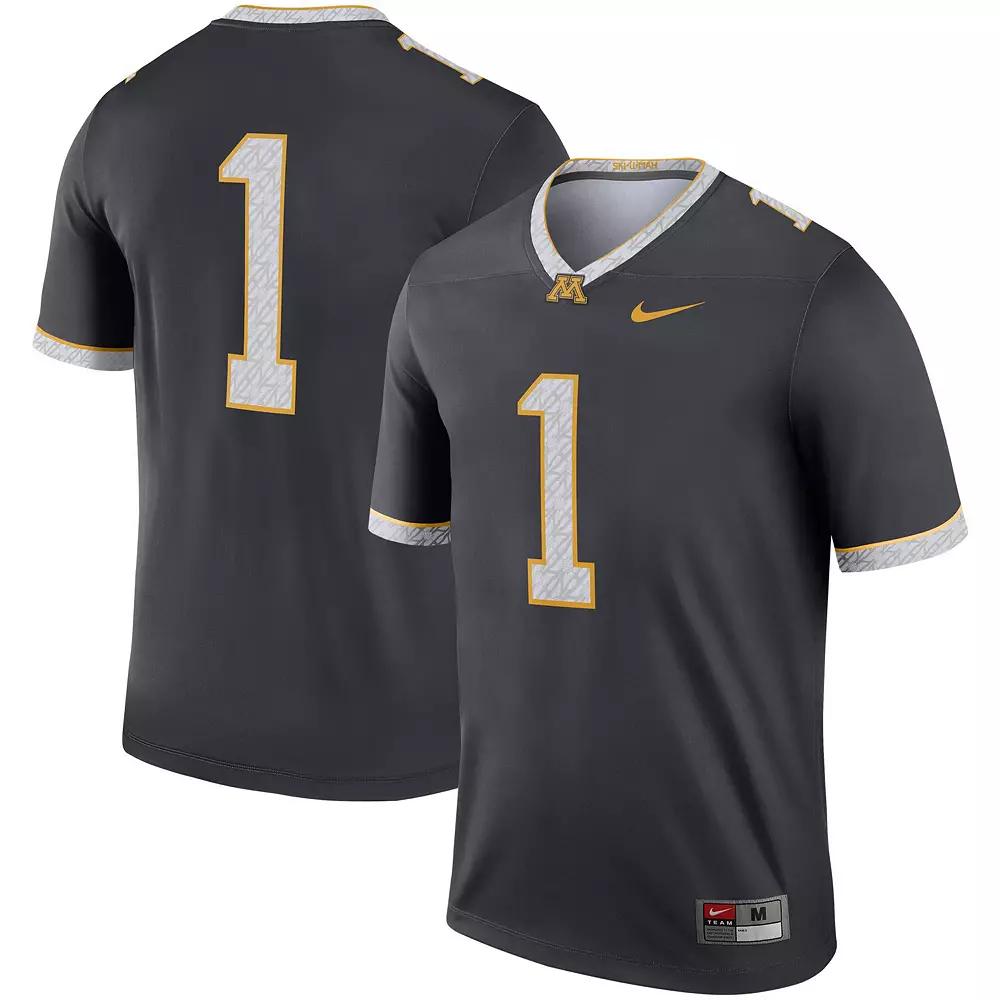 Men's Nike Gray #1 Minnesota Golden Gophers Legend Alternate Jersey,  Product Image