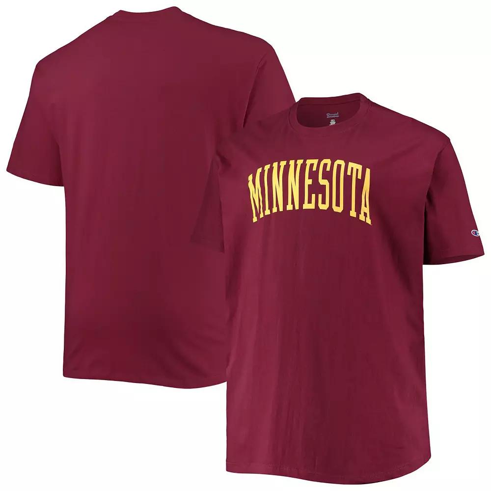 Men's Champion Maroon Minnesota Golden Gophers Big & Tall Arch Team Logo T-Shirt,  Product Image