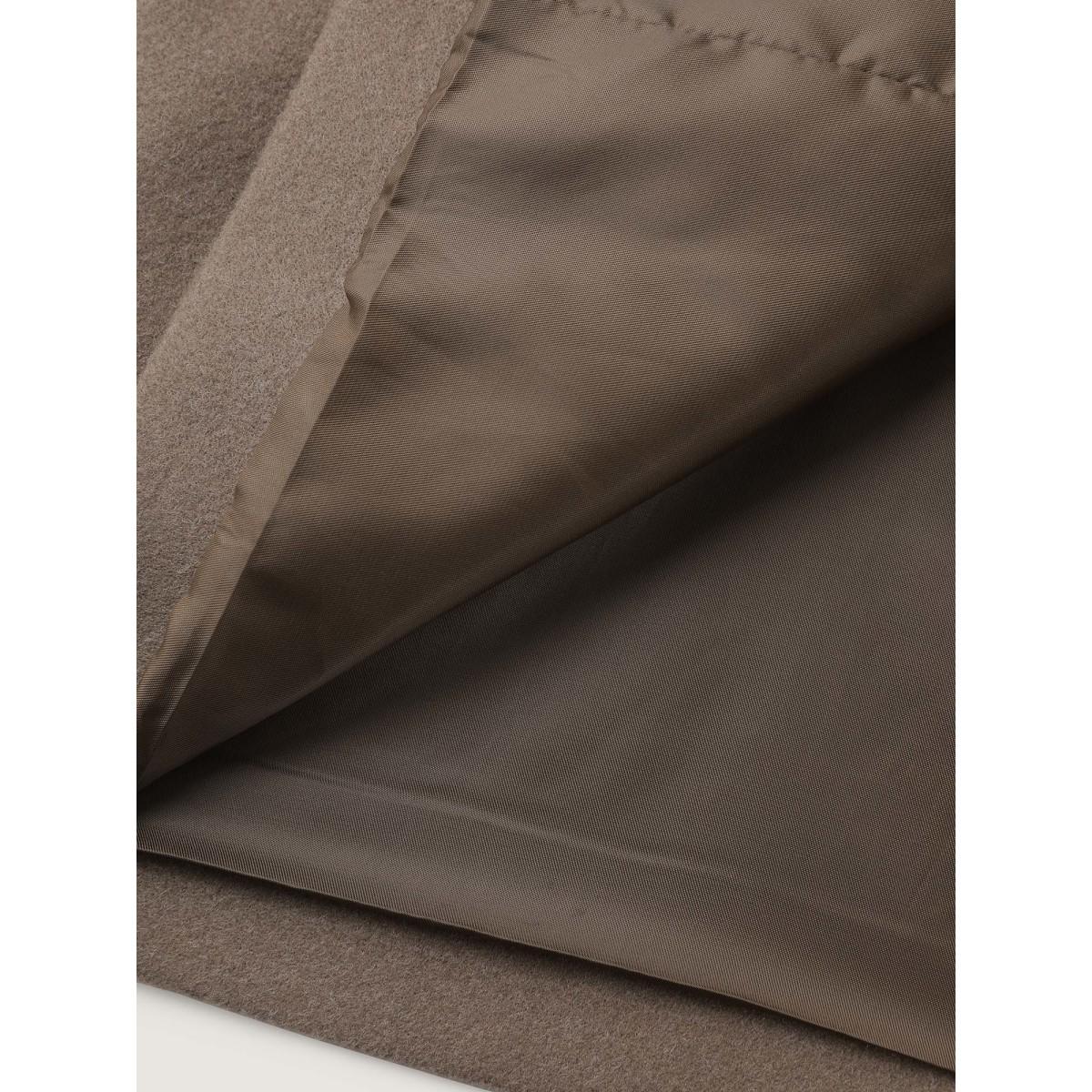 Plus Size Double-Breasted Pockets Notched Lapels Coat Women LightBrown Timeless Button Ladies Elegant Winter Coats BloomChic 26/4X Product Image