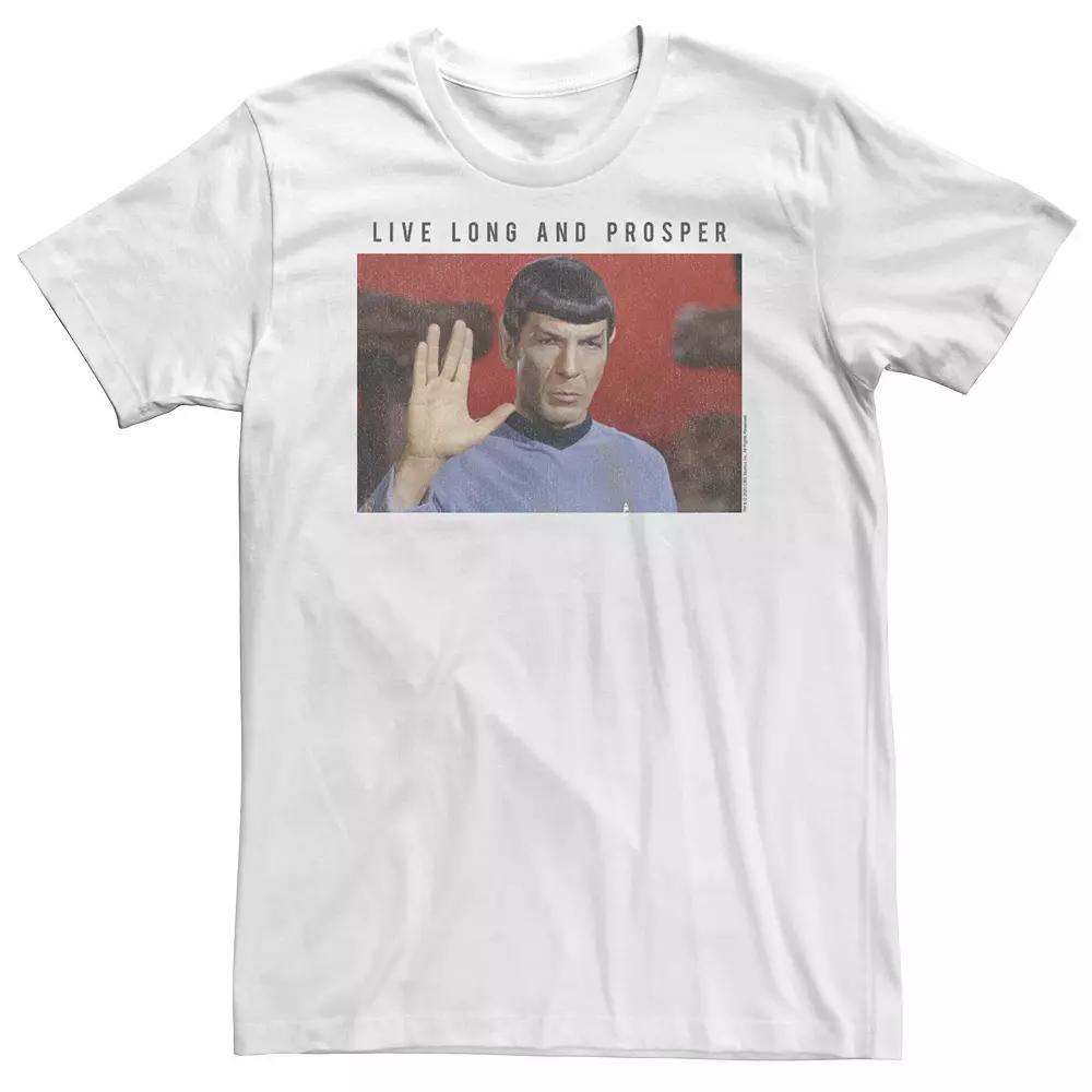 Big & Tall Star Trek: The Original Series Spock "Live Long And Prosper" Tee, Men's,  Product Image