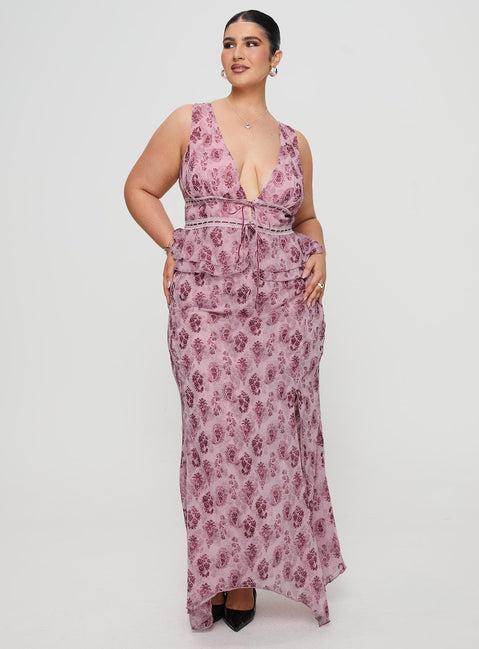 Nikolise Maxi Skirt Purple Curve Product Image