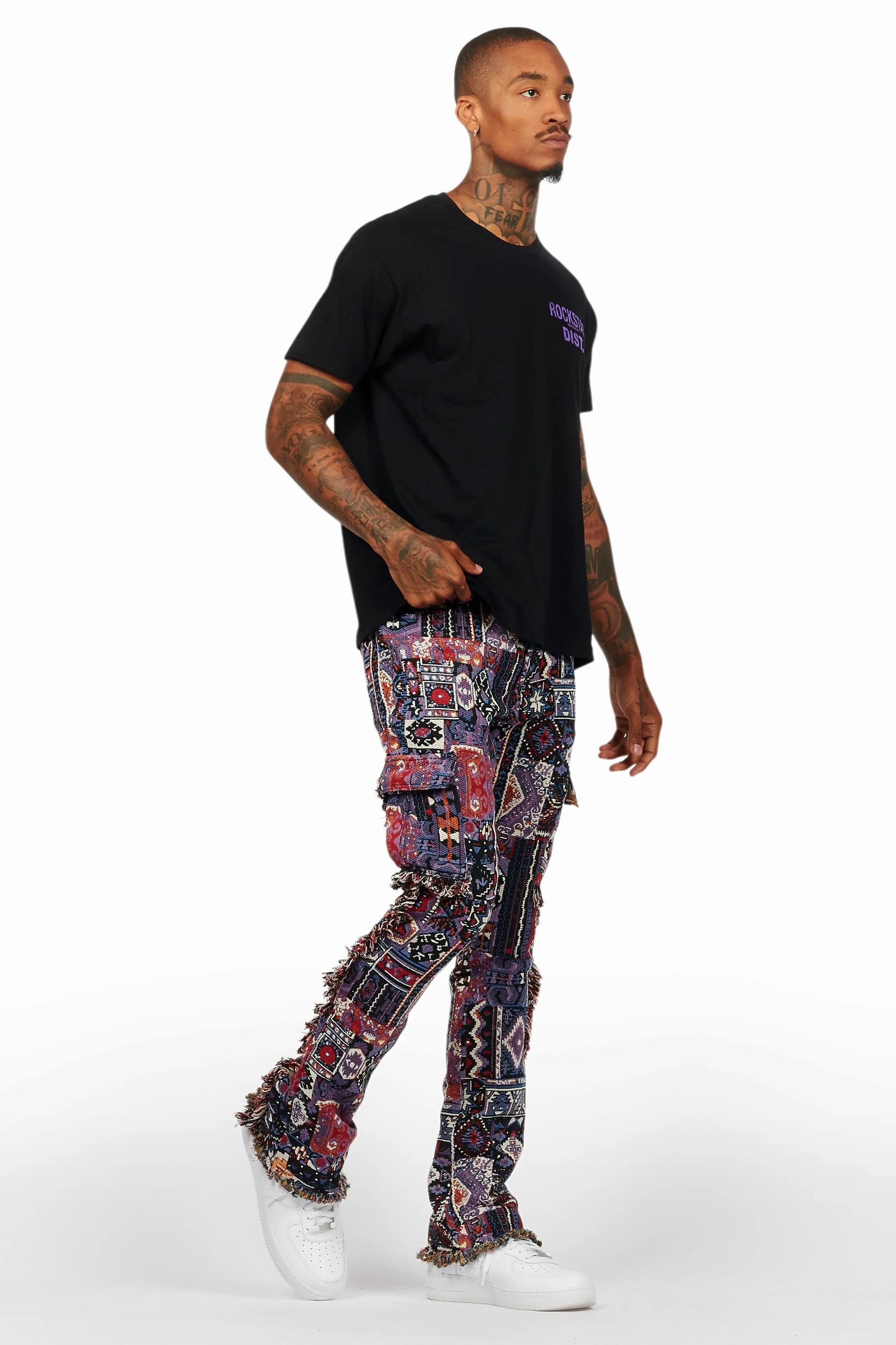 Lake Black/Purple T-Shirt/Tapestry Jean Bundle Male Product Image